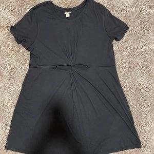 Charcoal cut out dress